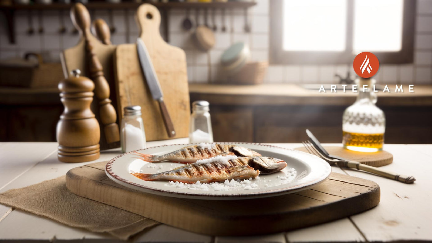 Spanish Grilled Red Mullet with Sea Salt on Arteflame