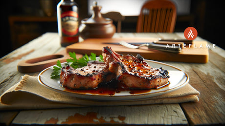 Idaho Bourbon-Glazed Grilled Pork Chops