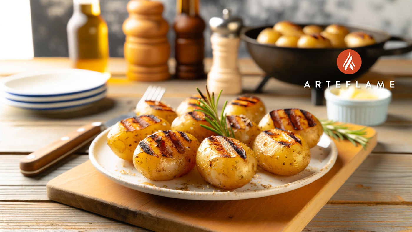 Albanian Grilled Baby Potatoes with Sea Salt