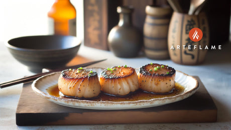 Japanese Grilled Wakame-Marinated Scallops