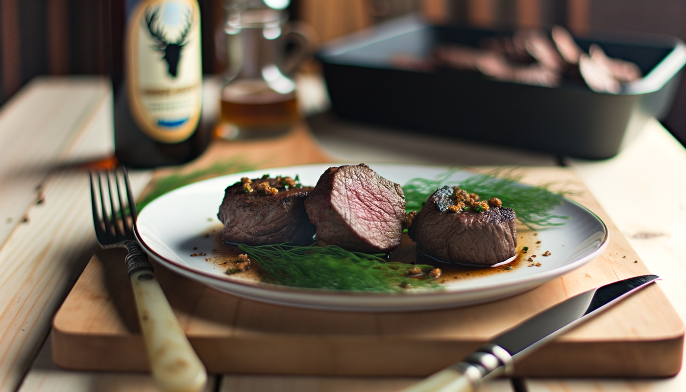 Idaho Grilled Elk Medallions with Whiskey Marinade