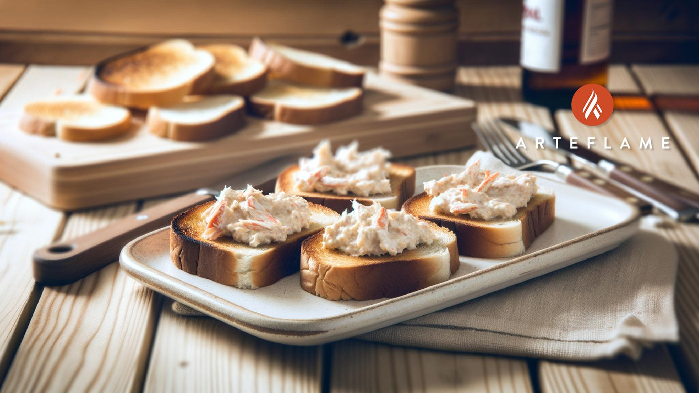 Maryland Eastern Shore Crab Toast on the Grill