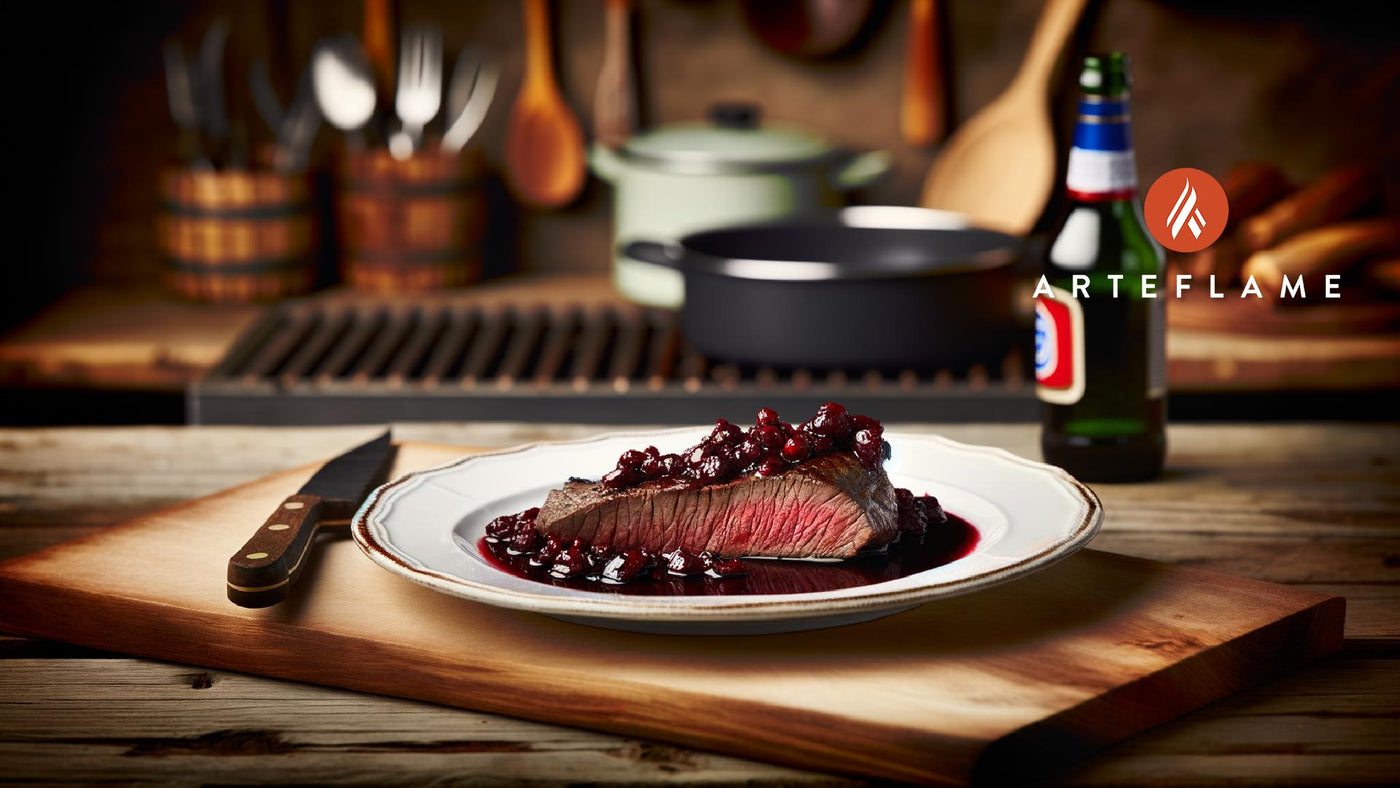 Swedish Reindeer Fillet with Cranberry Glaze