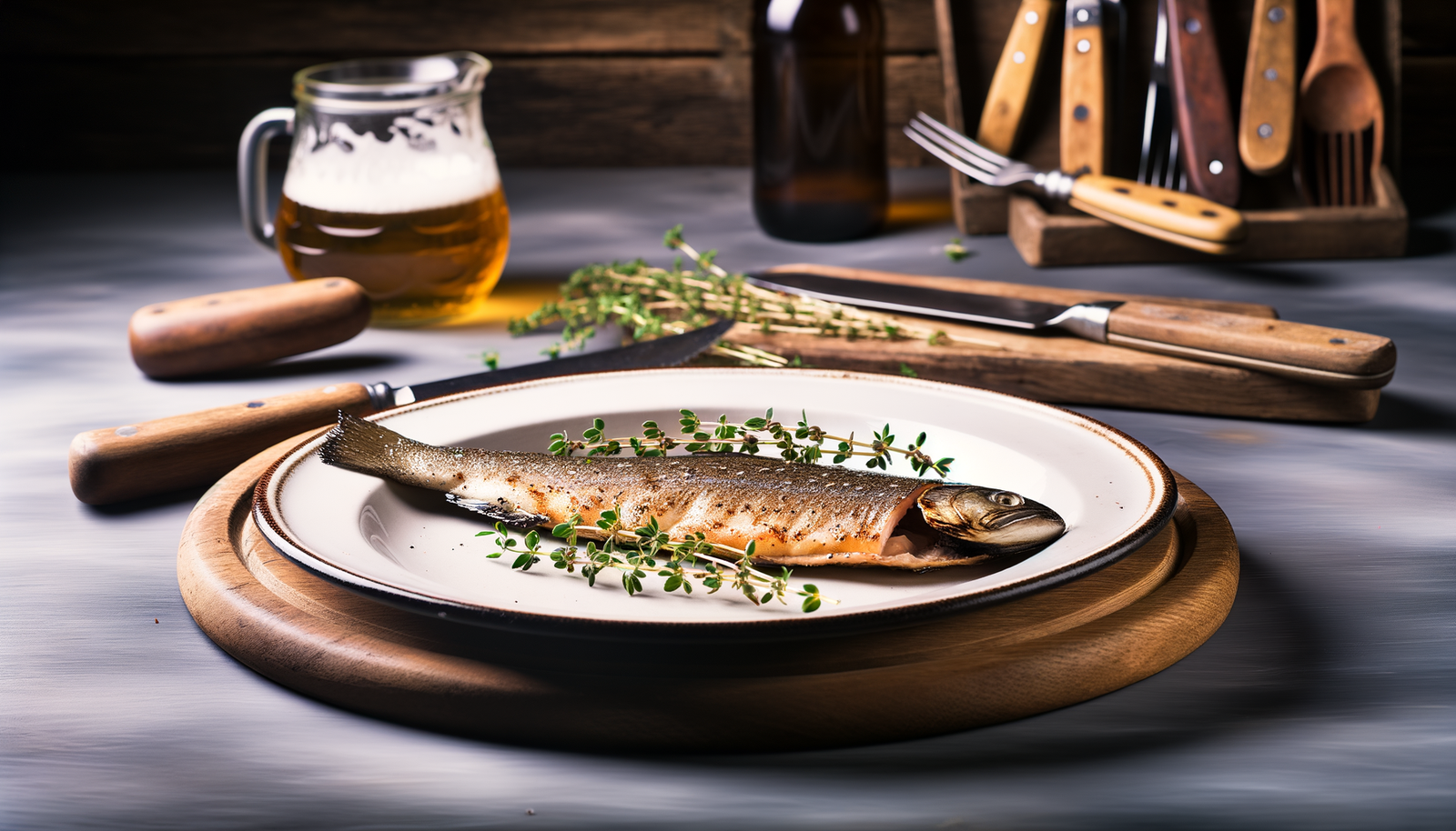 Belgian Wood-Grilled Trout with Thyme