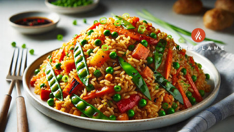 Grilled Stir-Fried Rice on the Arteflame Grill