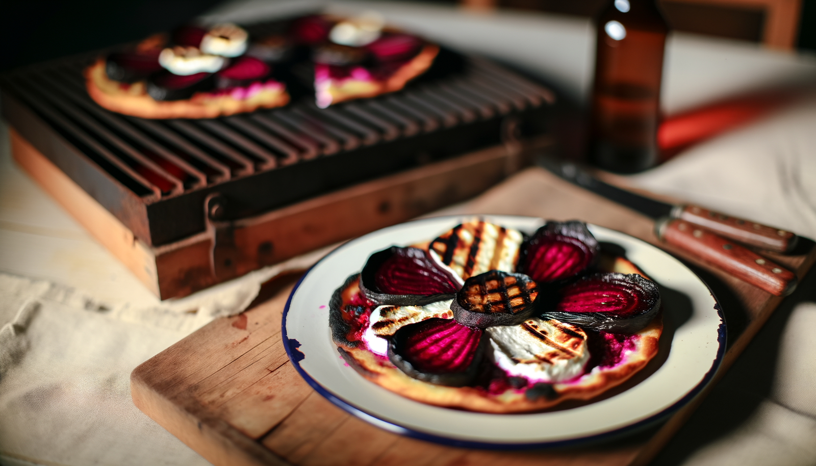 Polish Charred Beet and Goat Cheese Tart