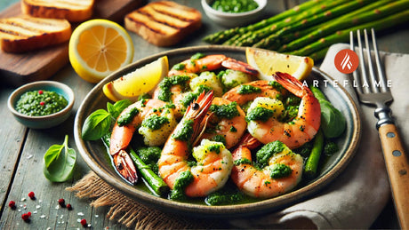 Grilled Pesto Shrimp Recipe on Arteflame Grill