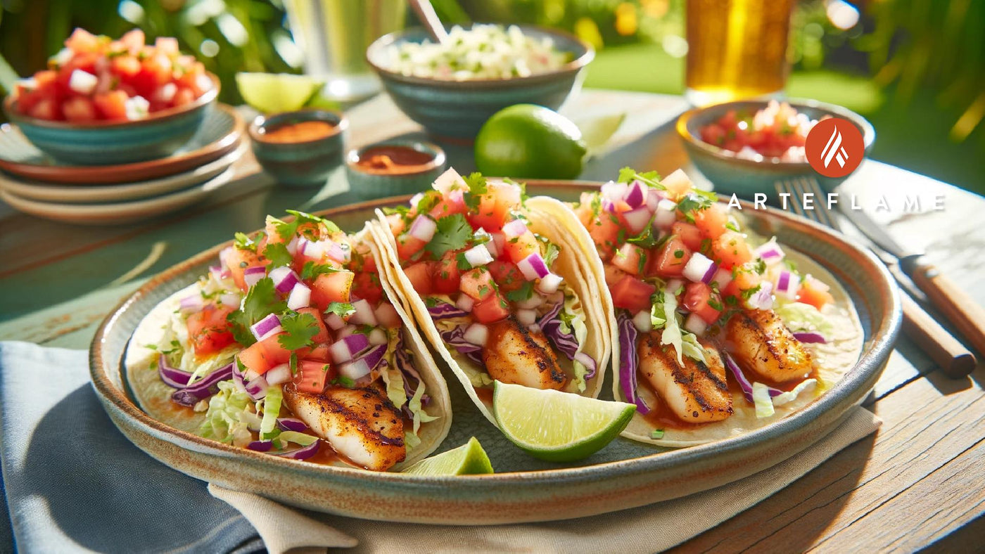 Grilled Fish Taco Recipe on the Arteflame Grill