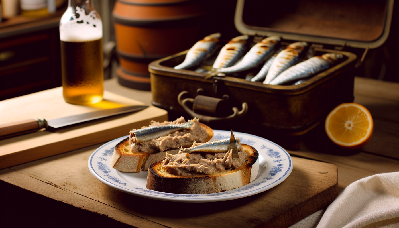 Portuguese Grilled Sardine Pâté Toast