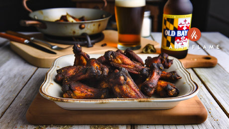 Maryland Old Bay-Spiced Chicken Wings on the Arteflame