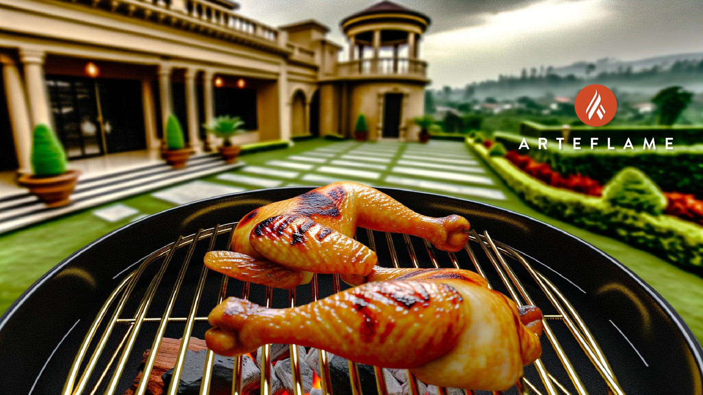 How do I get crispy skin on grilled chicken?