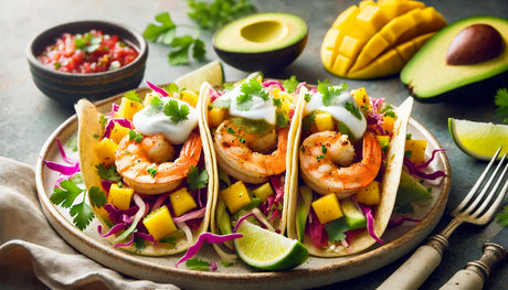 Easy Dinner Idea: Grilled Shrimp Tacos with Mango Salsa