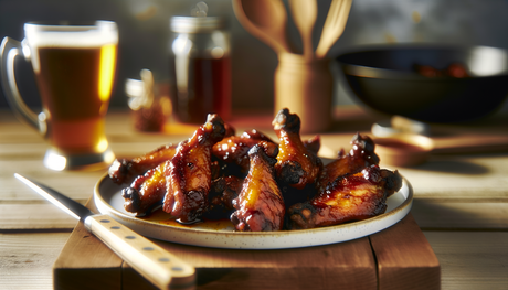 Georgia Honey BBQ Glazed Chicken Wings