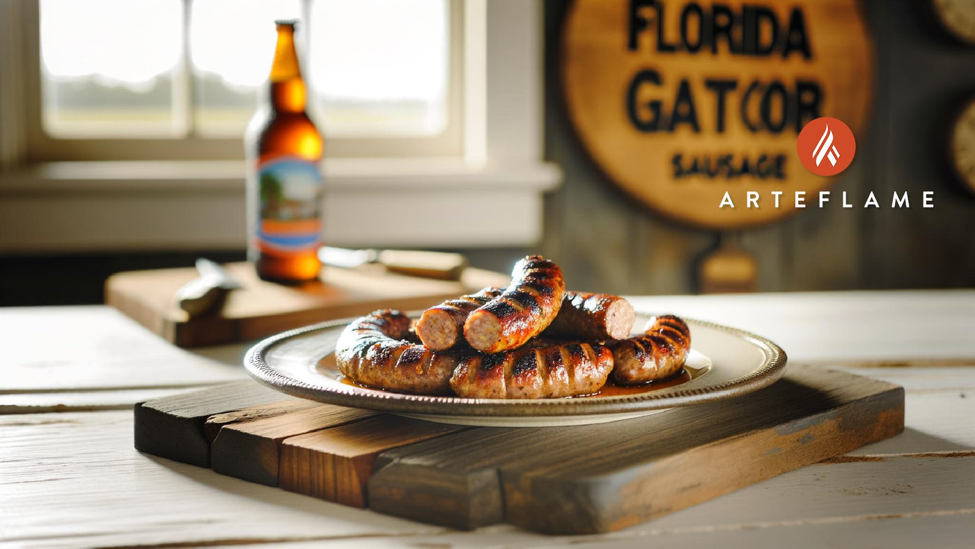 Florida Gator Sausage on the Arteflame Grill