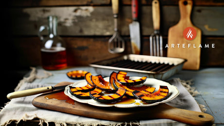 Danish Charred Pumpkin Slices with Maple Syrup