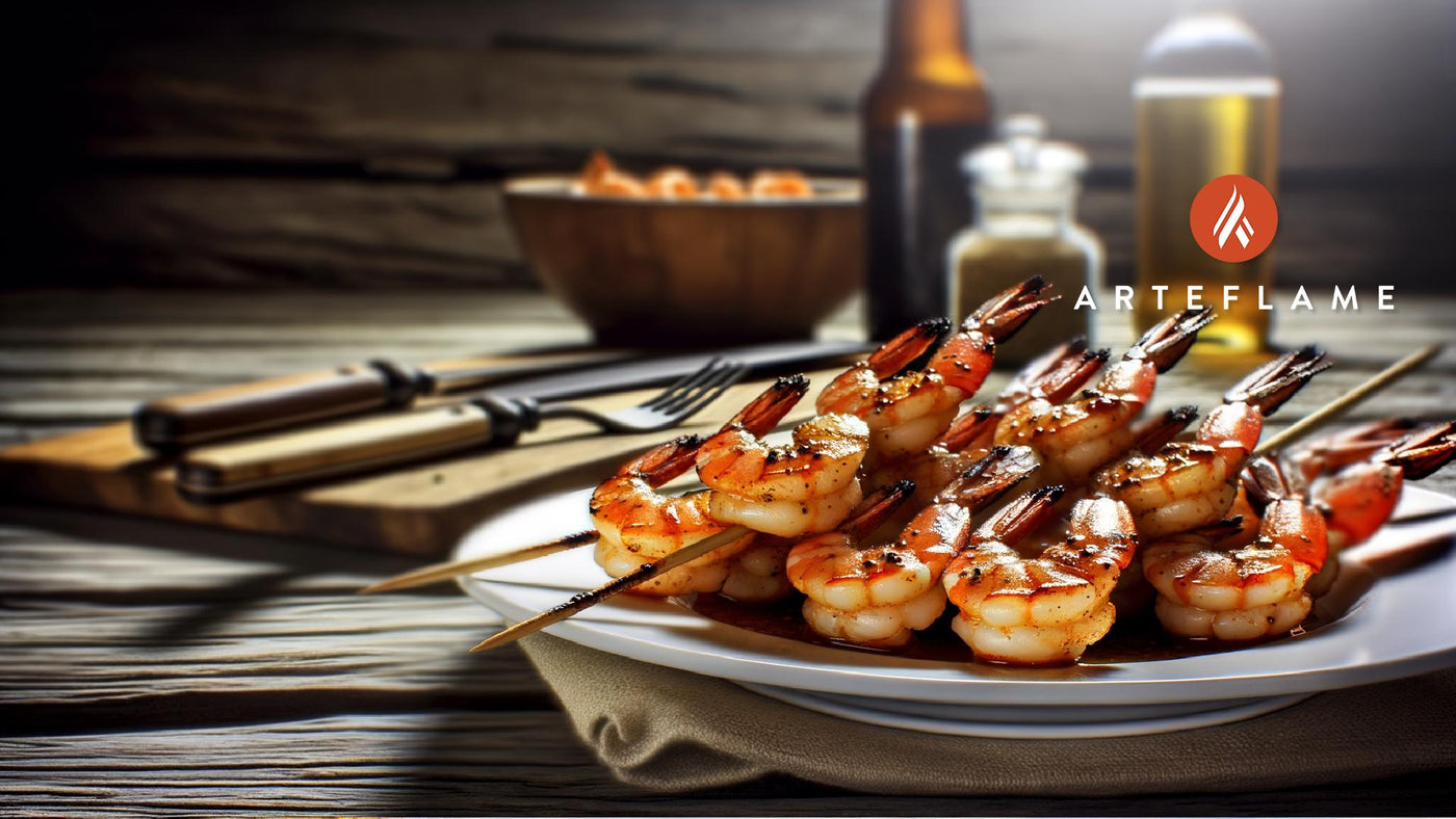 Louisiana Creole BBQ Shrimp Skewers on the Arteflame Grill