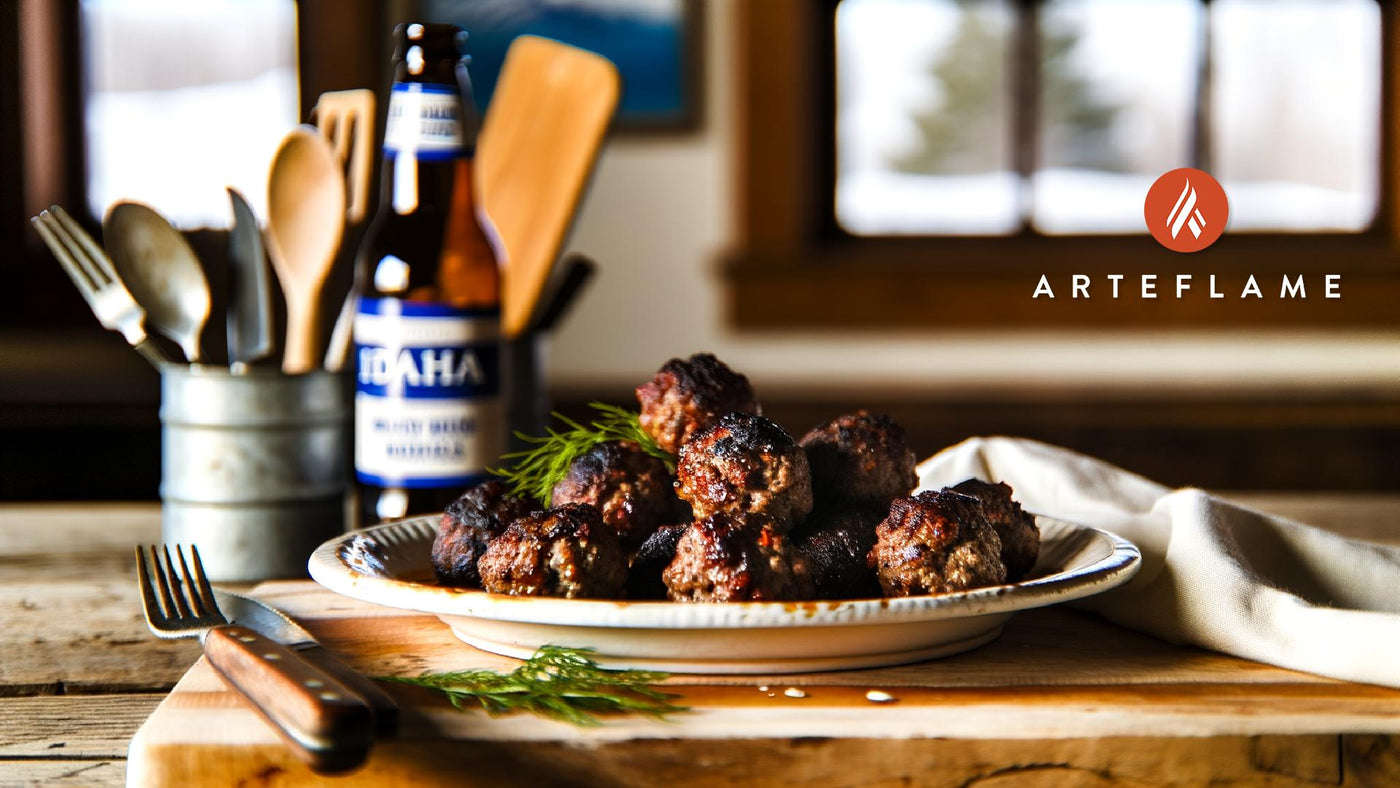 Idaho Smoky Chipotle Bison Meatballs on the Grill