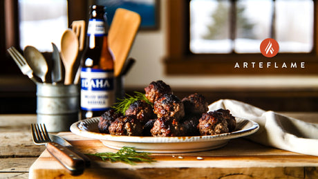 Idaho Smoky Chipotle Bison Meatballs on the Grill