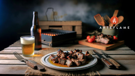 Greek Grilled Pork Kontosouvli on Arteflame Grill