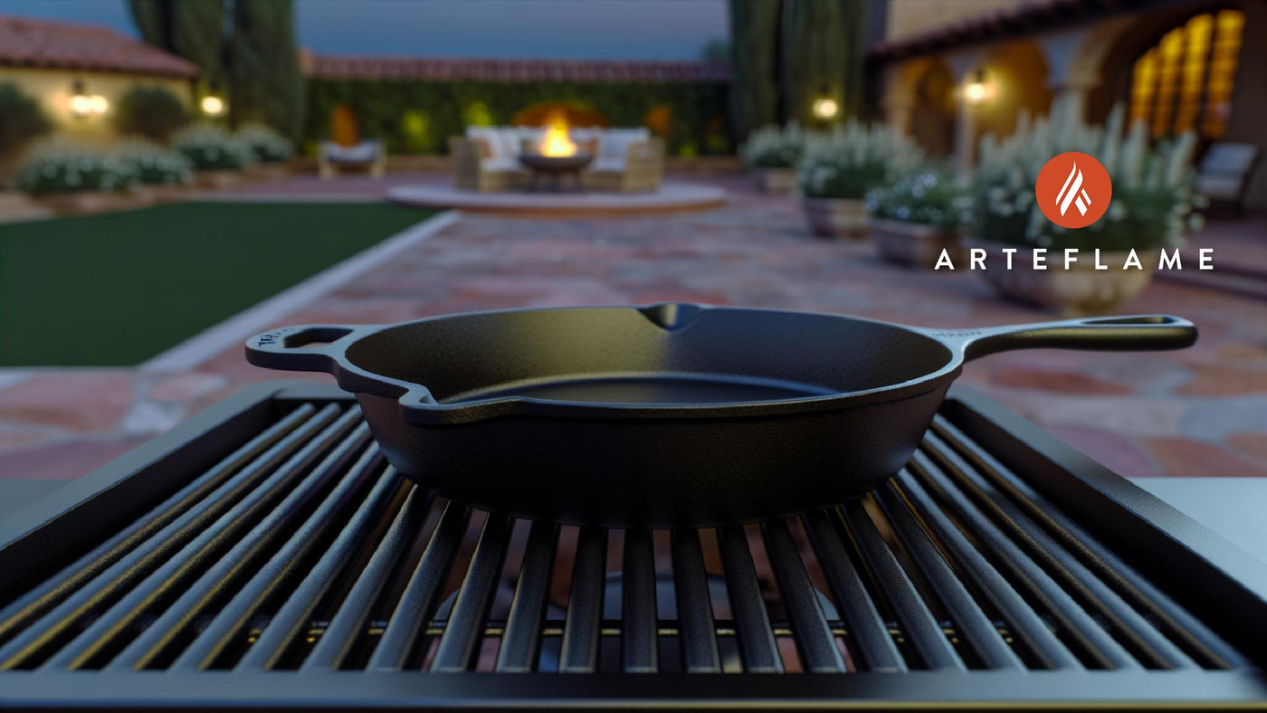 Can I use a cast iron skillet on the grill?