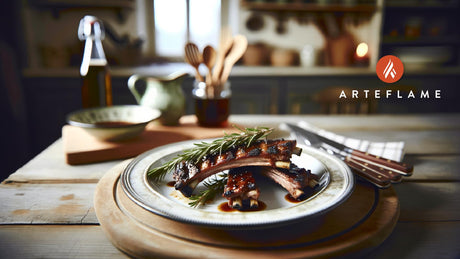 Swedish Winter BBQ Lamb Ribs with Rosemary Glaze