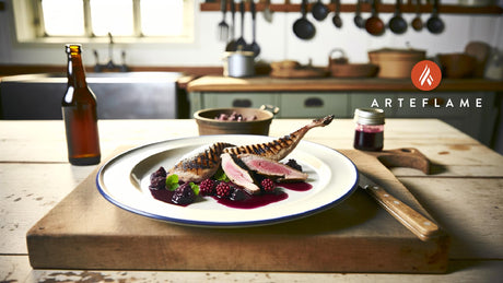 Danish Grilled Pheasant with Wild Berries