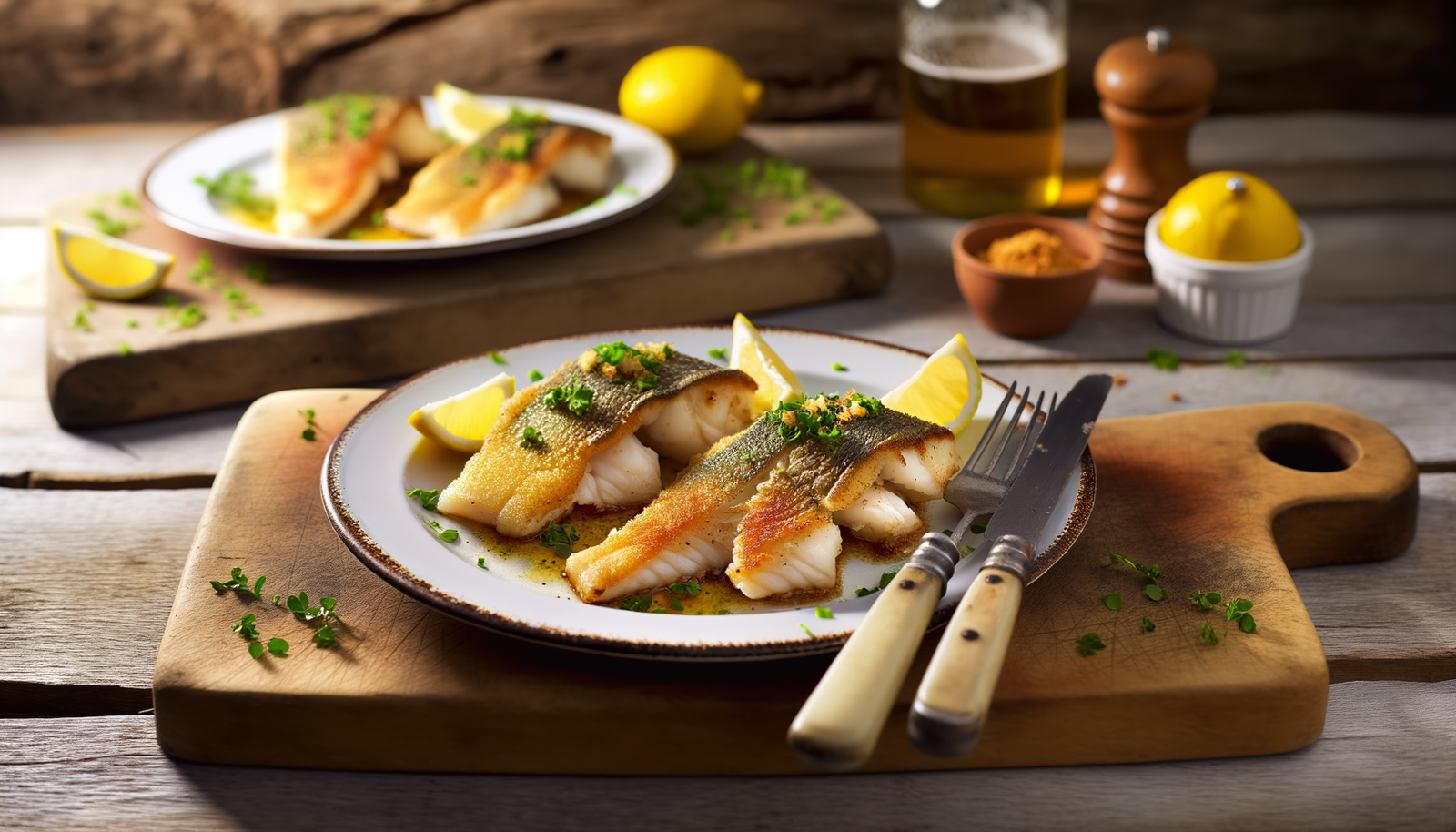 Delaware Grilled Rockfish Fillets with Lemon & Herbs