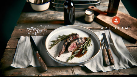 Swedish Grilled Elk Striploin with Charred Rosemary