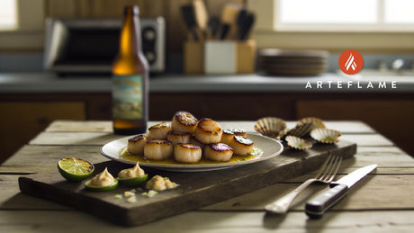 Grilled Florida Sea Scallops with Key Lime Butter