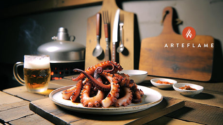 Korean Gochujang Marinated Grilled Octopus