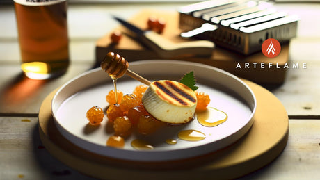 Finnish Grilled Lapland Cheese with Cloudberries