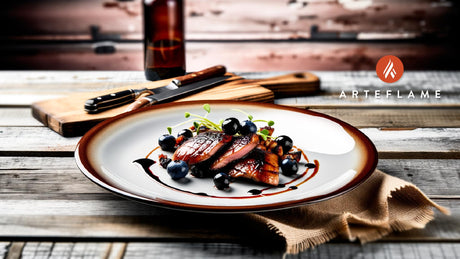 Maine Blueberry Balsamic Glazed Duck on Arteflame