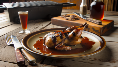 Arkansas Grilled Quail with Bourbon Glaze