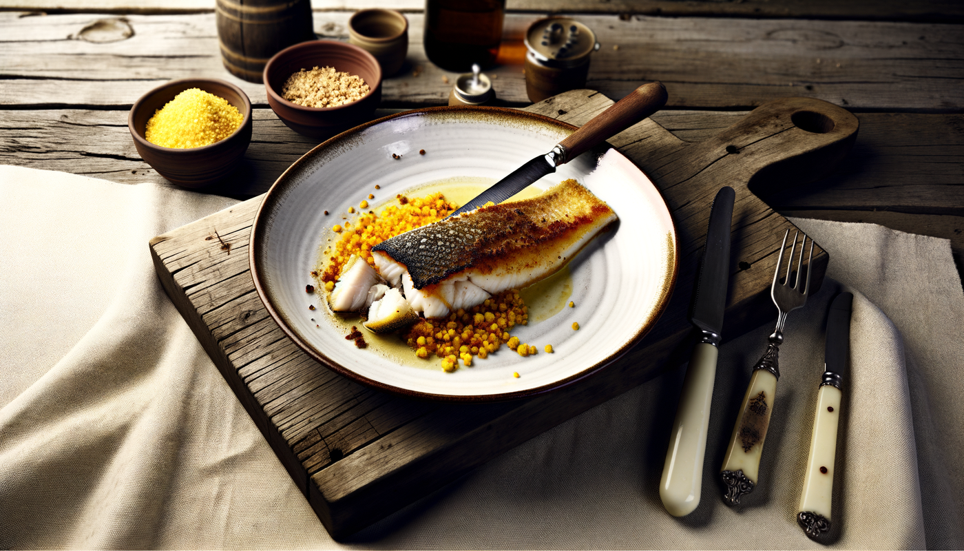 Swedish Grilled Haddock with Mustard Crust