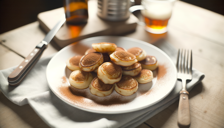 Dutch Poffertjes with Cinnamon Sugar on the Arteflame