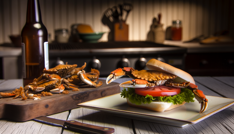 Delaware Grilled Soft-Shell Crab Sandwich