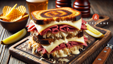 Grilled Reuben Sandwich on the Arteflame