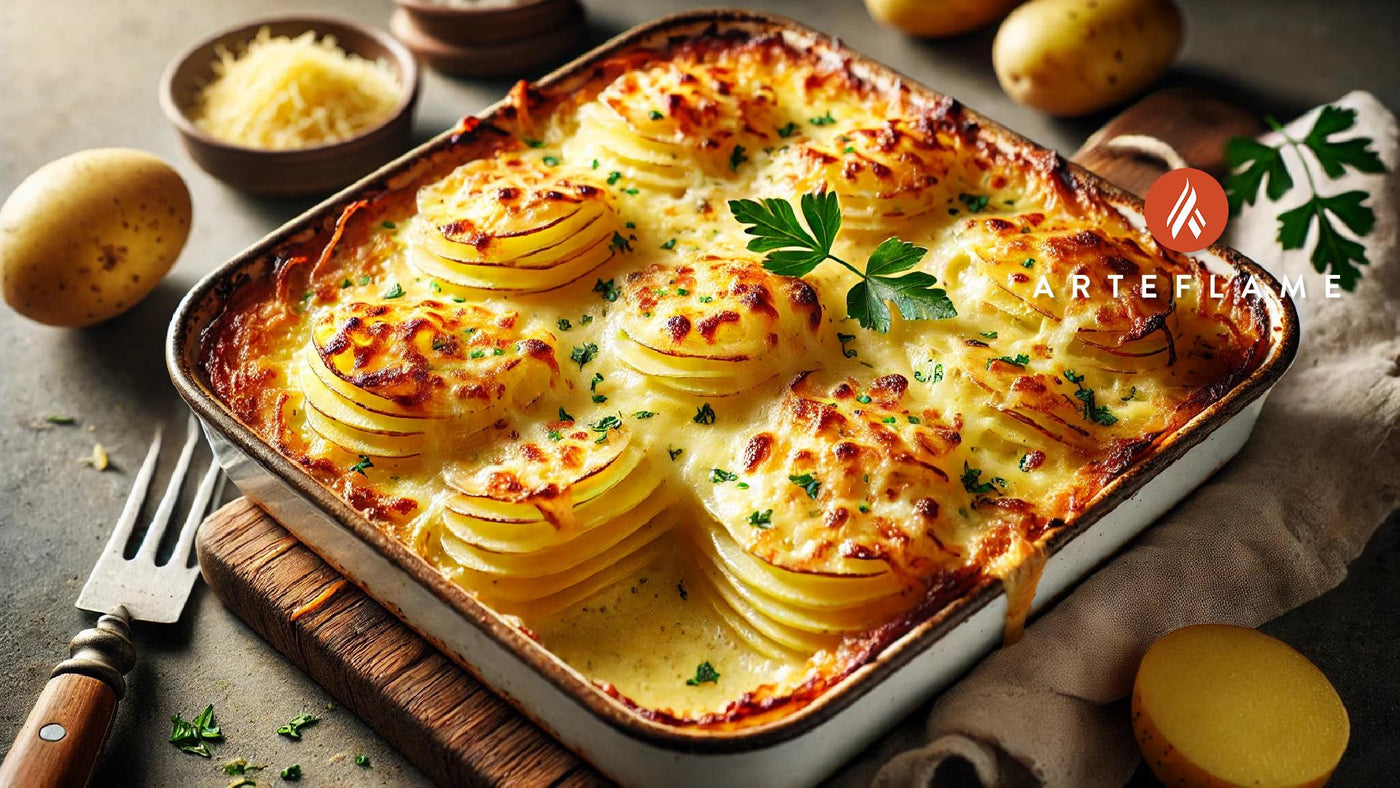 Grilled Kartoffelauflauf Recipe – Creamy German Potato Casserole on the Arteflame