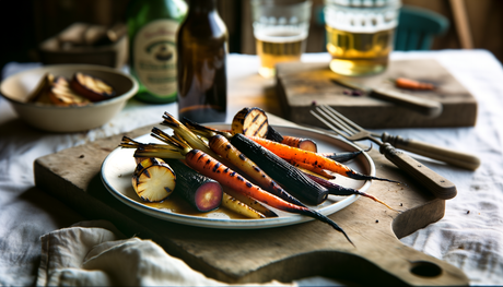 Belgian Charred Rainbow Carrots and Parsnips