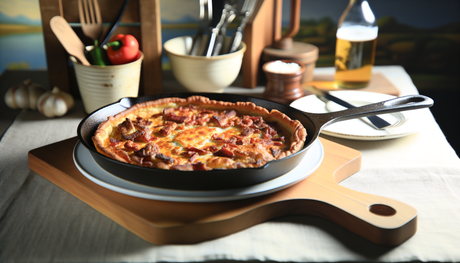 Grilled Deep Dish Pizza Skillet Illinois Style