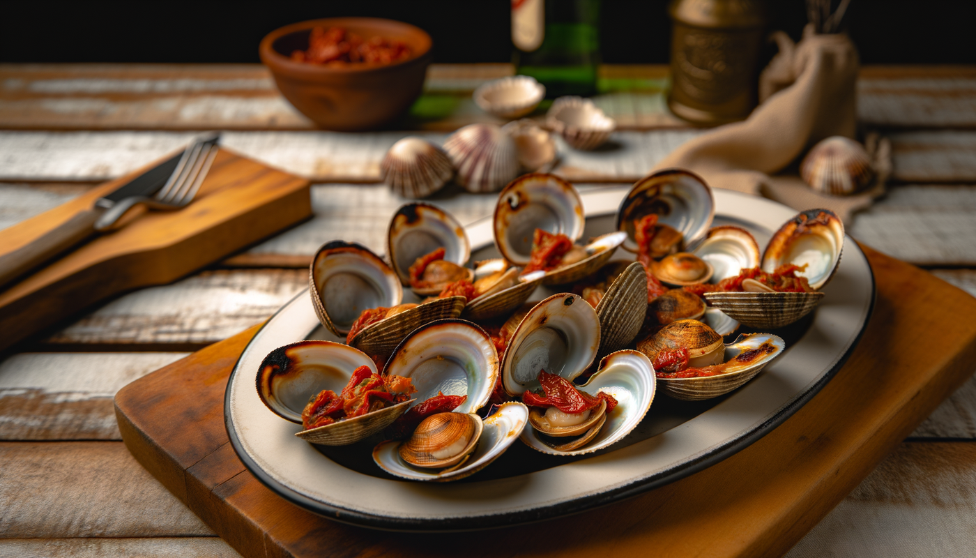 Grilled Sun-Dried Tomato Florida Clams