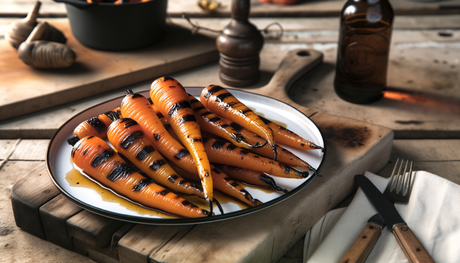 Grilled Dutch Winter Carrots with Smoky Glaze