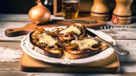 Polish Caramelized Onion and Cheese Toasts on the Grill