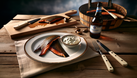 German Smoked Trout Fillets on the Grill