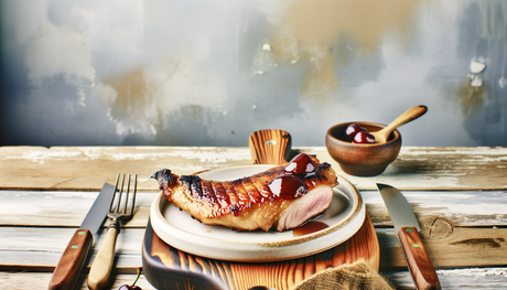 California Wood-Grilled Duck Breast with Cherry Glaze