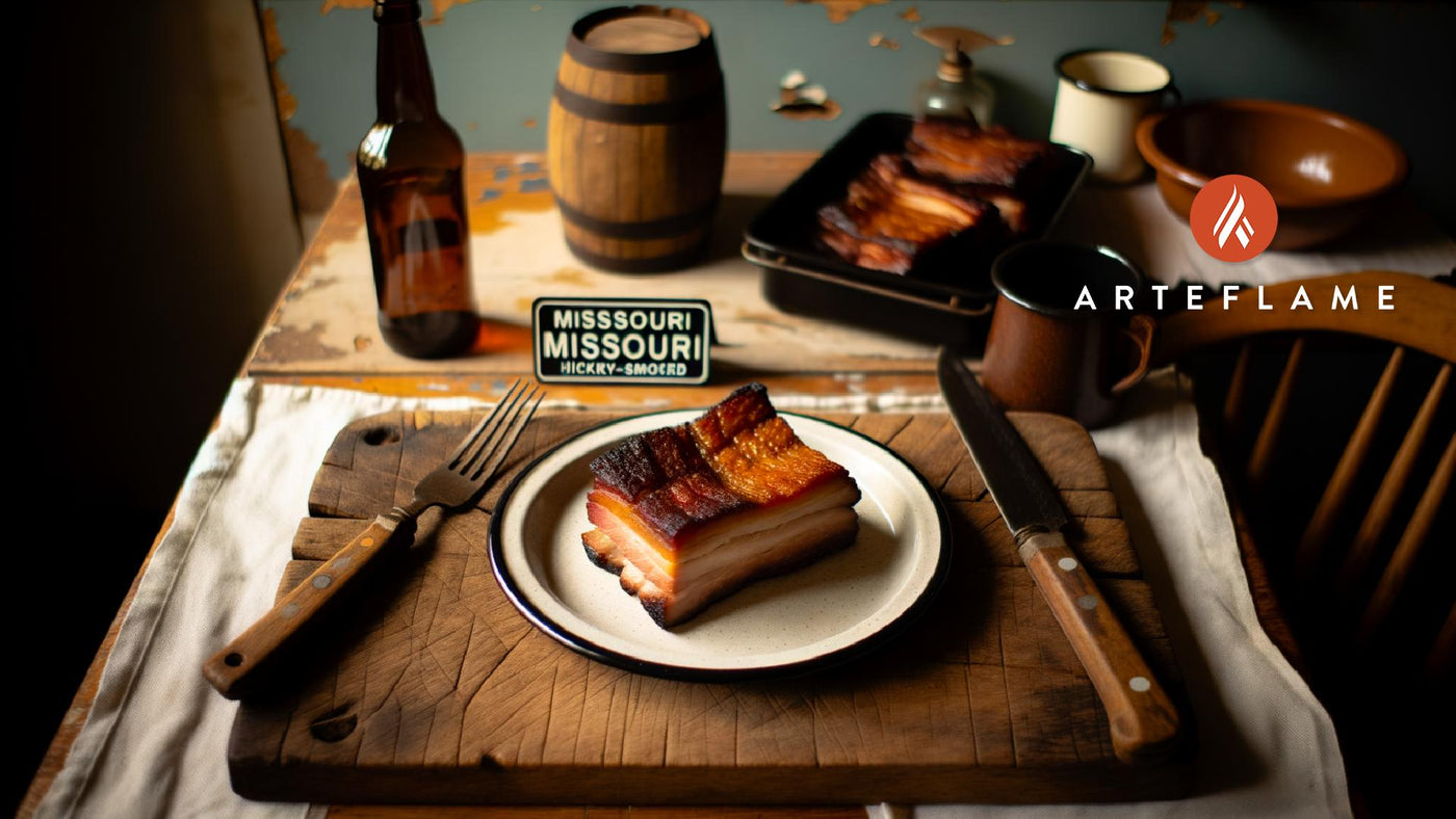 Missouri Hickory-Smoked Pork Belly on Arteflame