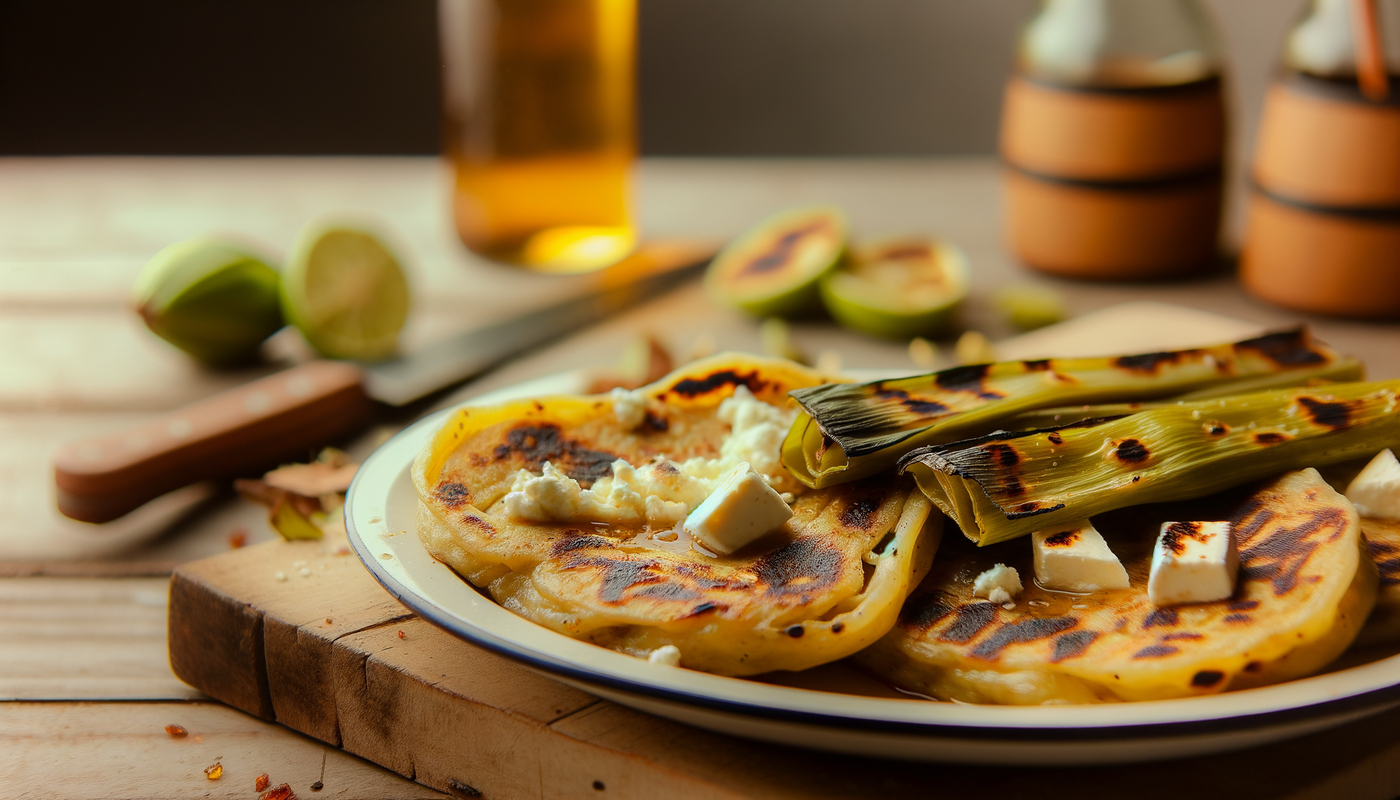 Mexican Tlacoyos with Grilled Toppings