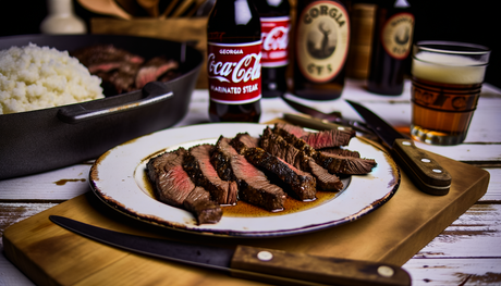 Georgia Coca-Cola Marinated Flank Steak on Arteflame