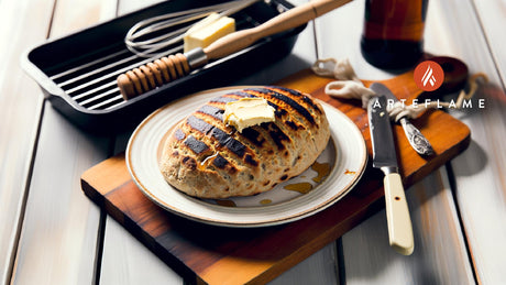 Grilled Irish Soda Bread with Honey Butter