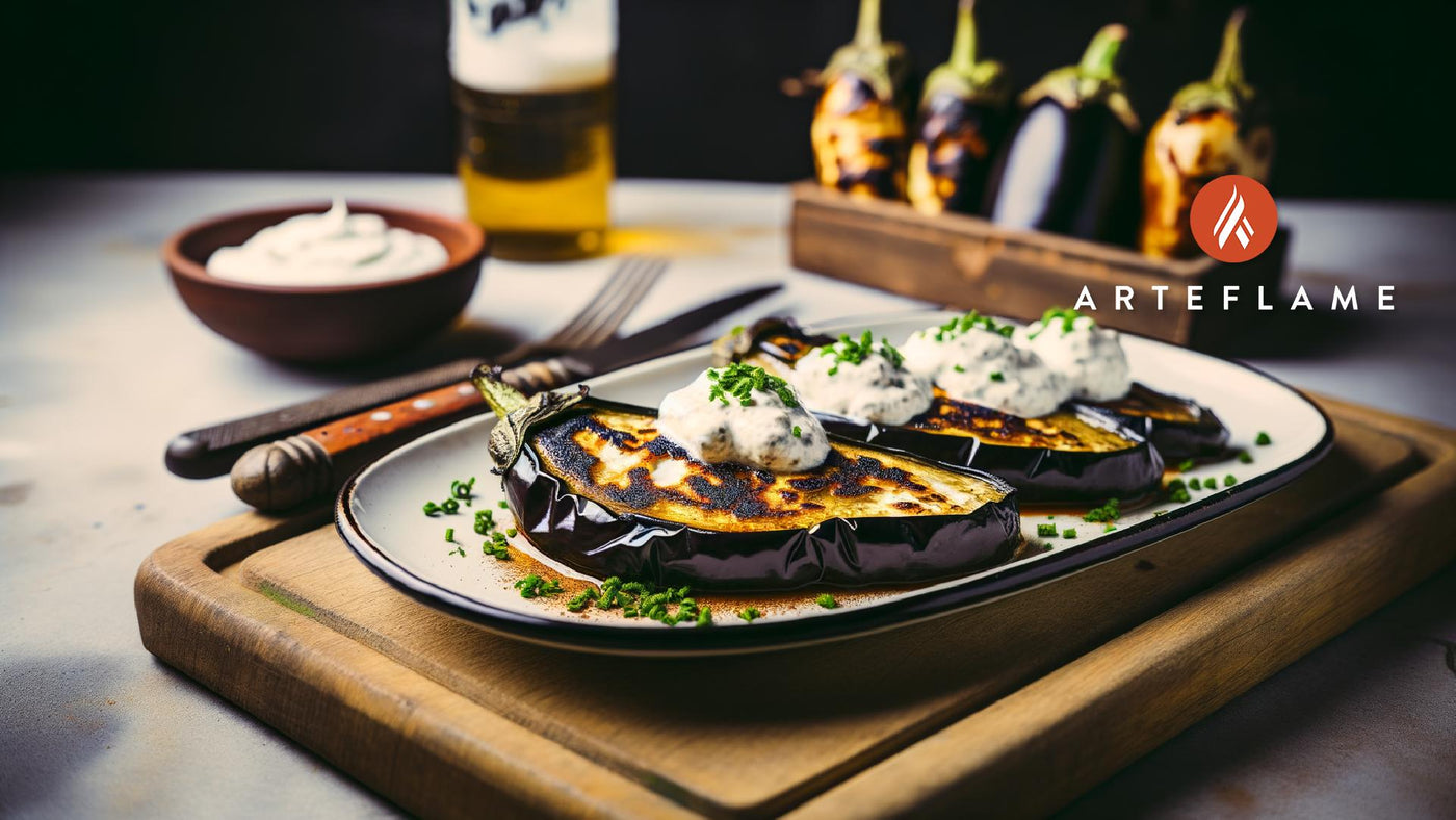 Polish Grilled Eggplant with Sour Cream